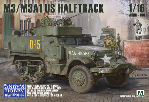 Andy's Hobby Headquarters 1/16 M3/M3A1 US Halftrack (2 in 1 Kit)