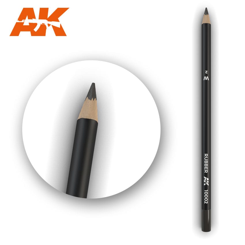 AK Interactive Weathering Pencil - Rubber (Box - 5 Units)