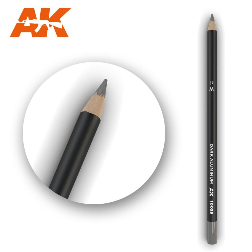 AK Interactive Weathering Pencil - Dark Aluminum Nickel (Box - 5 Units)