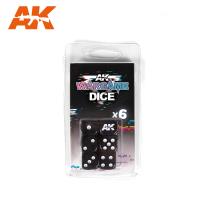AK Interactive Set 6 Dice (Black)