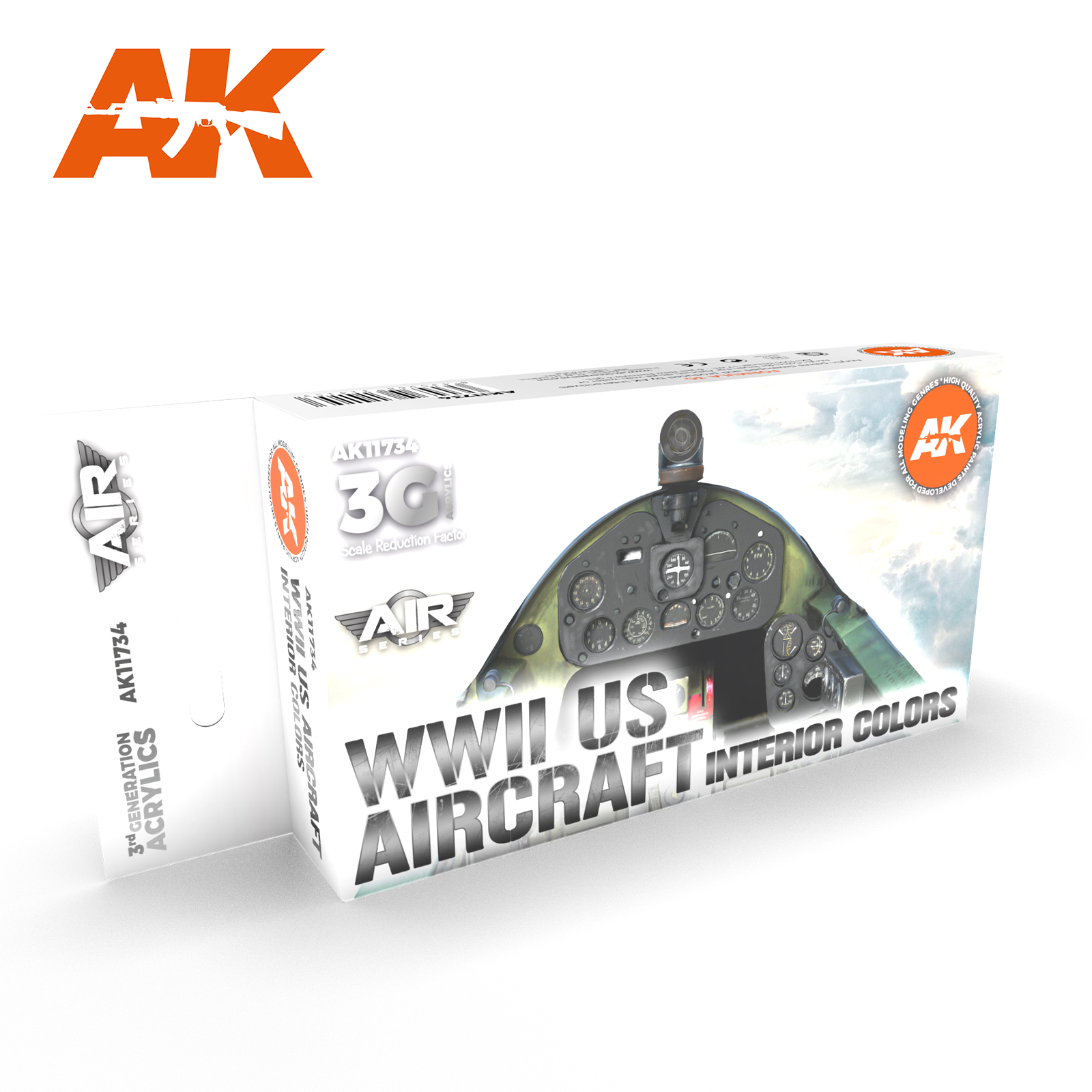 AK Interactive 3G Air - WWII US Aircraft Interior Colors SET