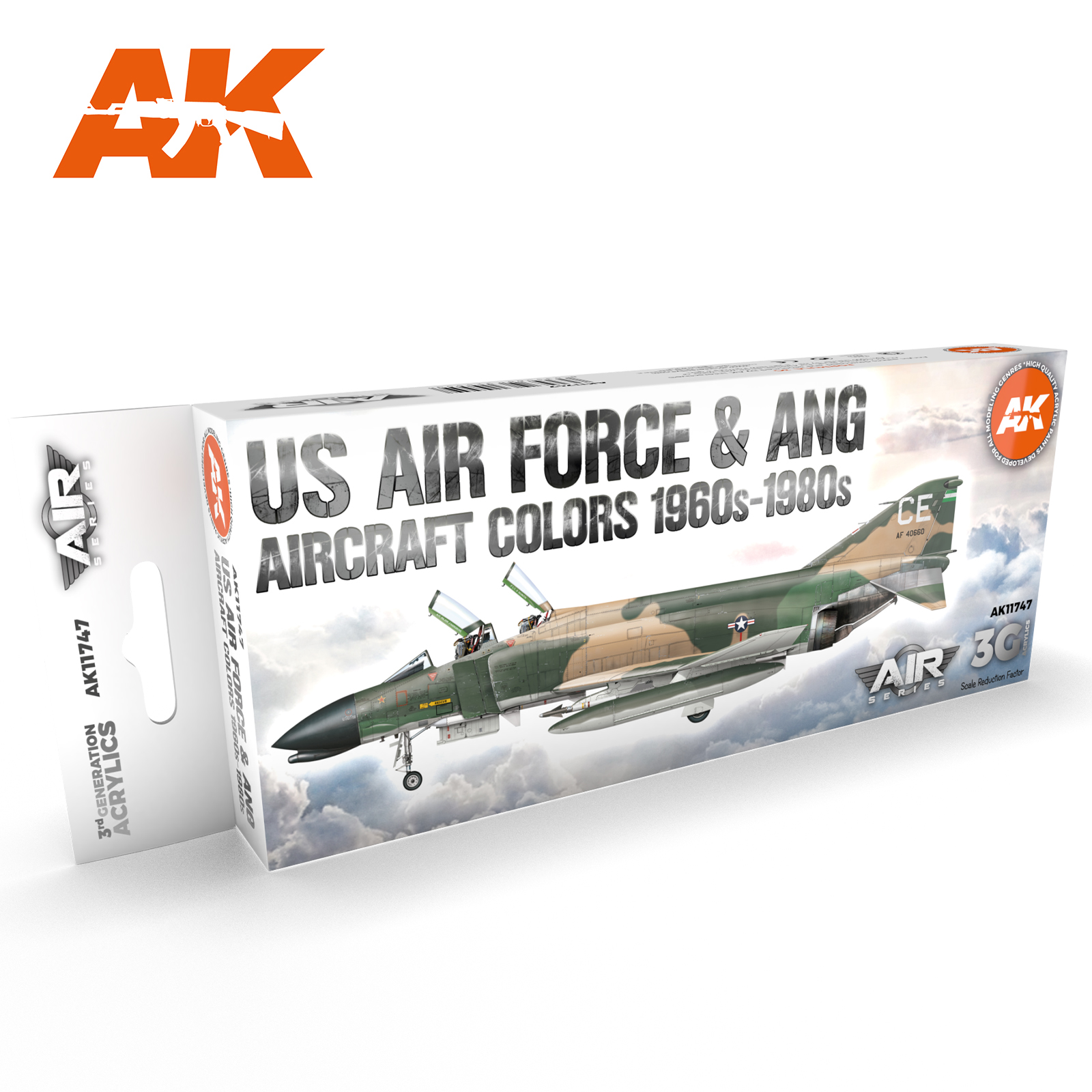 AK Interactive 3G Air - US Air Force & ANG Aircraft 1960s-1980s SET