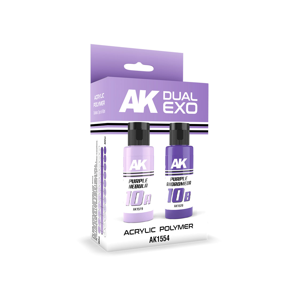 Ak Interactive Purple Nebula & Purple Andromeda Dual Exo Paint Set