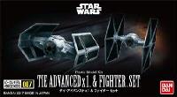 Bandai Star Wars VM 1/144 Tie Advanced x1 and Tie Fighter Set 'Star Wars'