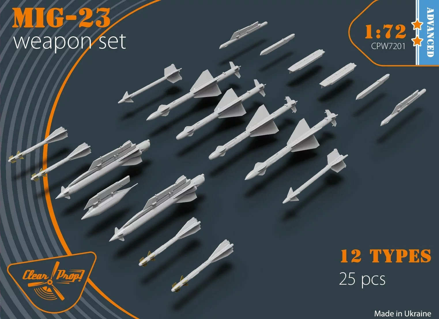 Clear Prop 1/72 MiG-23 Weapon Set [Advanced Kit]
