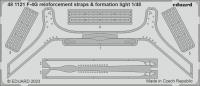 Eduard 1/48 F-4G Reinforcement straps & Formation Lights [Photo etched set], for MENG