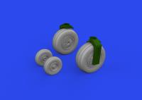 Eduard 1/48 F-4E wheels [Brassin], for MENG