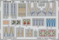 Eduard 1/48 F-4G seatbelts STEEL [Zoom set], for MENG