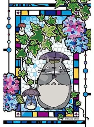 Ensky Petite Artcrystal Puzzle 126-AC61 Totoro and Hydrangea "My Neighbor Totoro"