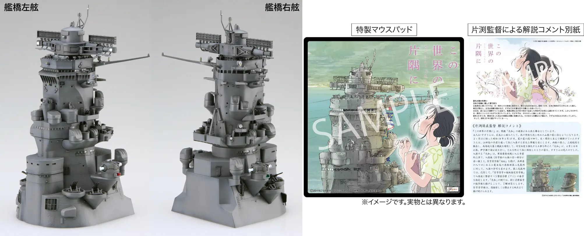 Fujimi 1/200 Equipment-2 EX-6 Battleship Yamato Bridge "In This Corner (and Other Corners) of the World" Special Edition (w/ Mouse Pad)
