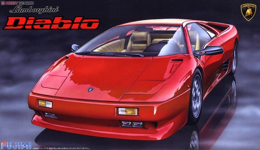 Fujimi 1/24 Lamborghini Diablo/4WD VT Blackstar Car