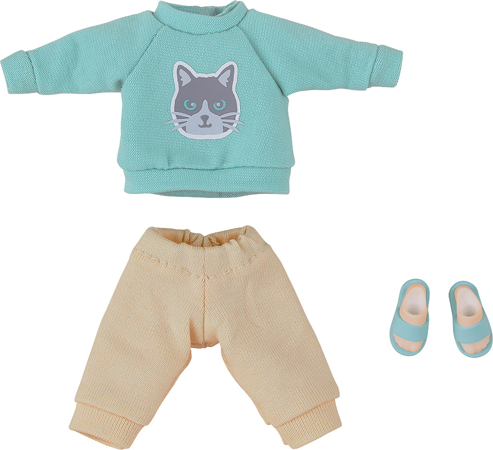 Good Smile Company Nendoroid Doll Series Sweatshirt and Sweatpants (Light Blue) Nendoroid Doll Outfit Set