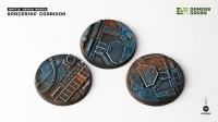 Gamers Grass Battle Ready Bases - Spaceship Corridor - Round 50mm (x3)