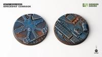 Gamers Grass Battle Ready Bases - Spaceship Corridor - Round 60mm (x2)