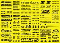 HiQ Parts Sponsor Logo Decal 01S Black (1pc) [Sale ends when item is out of stock]