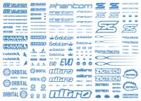 HiQ Parts Sponsor Logo Decal 01S Indigo Blue (1pc) [Sale ends when item is out of stock]