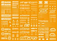 HiQ Parts Sponsor Logo Decal 01S White (1pc) [Sale ends when item is out of stock]