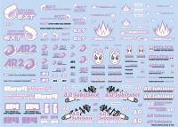 HiQ Parts Sponsor Logo Decal 02S Light Purple (1pc) [Sale ends when item is out of stock]