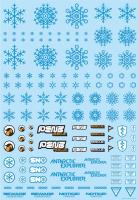 HiQ Parts Snow Decal Blue (1pc)