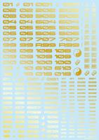 HiQ Parts TR Decal 3 Number Gold (1pc)