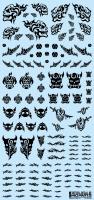 HiQ Parts Tattoo Decal 02 'Skull' Black (1pc)