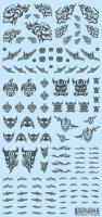 HiQ Parts Tattoo Decal 02 'Skull' Tattoo Gray (1pc)