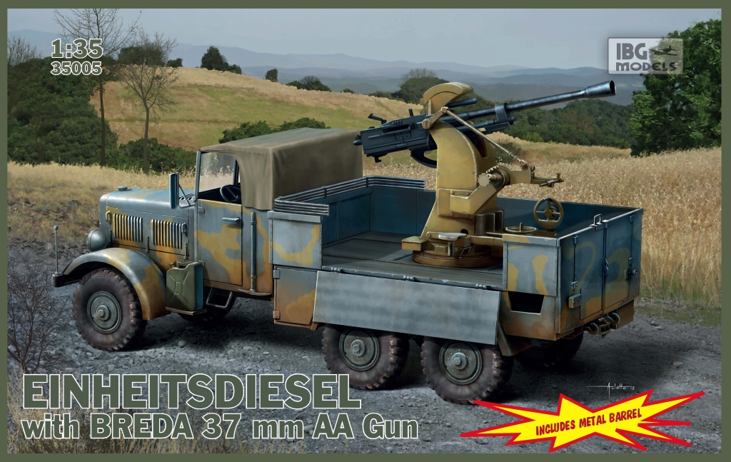 IBG Models 1/35 EINHEITS DIESEL with 3,7 cm BREDA