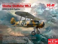 ICM 1/32 Gloster Gladiator Mk.I, WWII British Fighter (100% new molds)