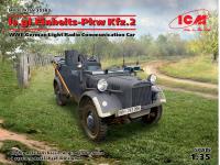 ICM 1/35 le.gl.Einheitz-Pkw Kfz.2, WWII German Light Radio Communication Car