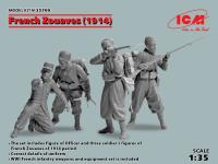 ICM 1/35 French Zouaves (1914) (4 figures)  (100% new molds)