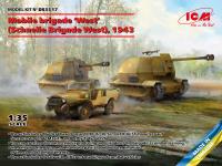 ICM 1/35 Mobile brigade 'West' (Schnelle Brigade West), 1943 (Marder I, 10.5cm leFH 16(Sf) auf Geschutzwagen FCM36(f), Laffly V15T)