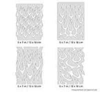 IWATA Artool Flame-o-rama Mini Series Freehand Airbrush Template by Craig Fraser