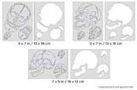 IWATA Artool Horror of Skullmaster Mini Series Set Freehand Airbrush Template by Craig Fraser
