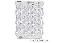 IWATA Artool Freehand Airbrush Templates Flame-o-rama Flame-Dango by Craig Fraser
