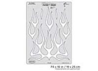 IWATA Artool Freehand Airbrush Templates Flame-o-rama Ol' School by Craig Fraser