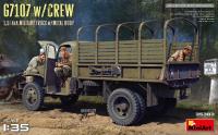 MiniArt 1/35 G7107 W/Crew 1,5T 4X4 Cargo Truck W/Metal Body