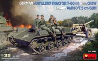 MiniArt 1/35 German Artillery Tractor T-60(r) & Crew Towing PaK40 Gun