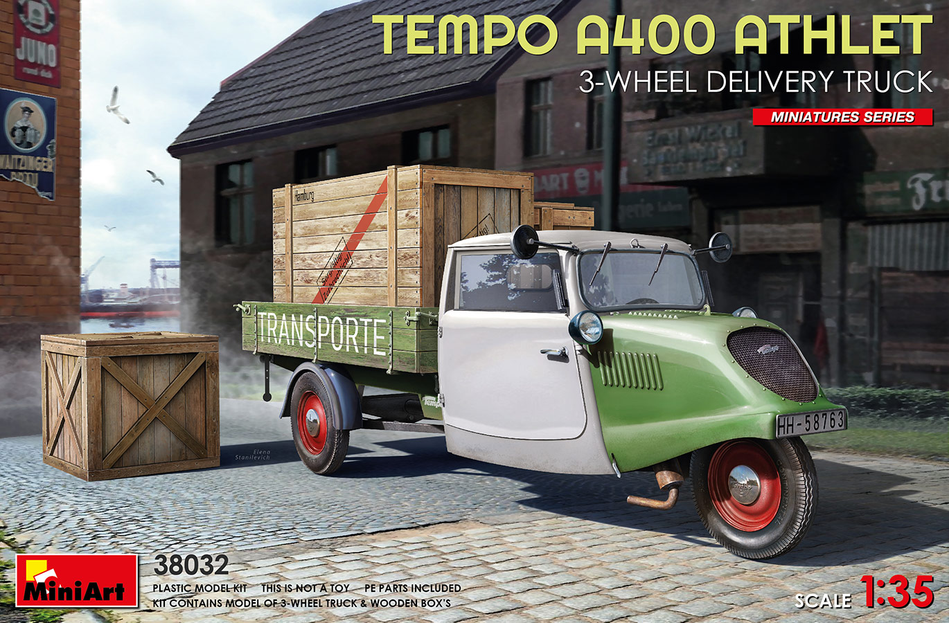 MiniArt 1/35 Tempo A400 Athlet 3-Wheel Delivery Truck