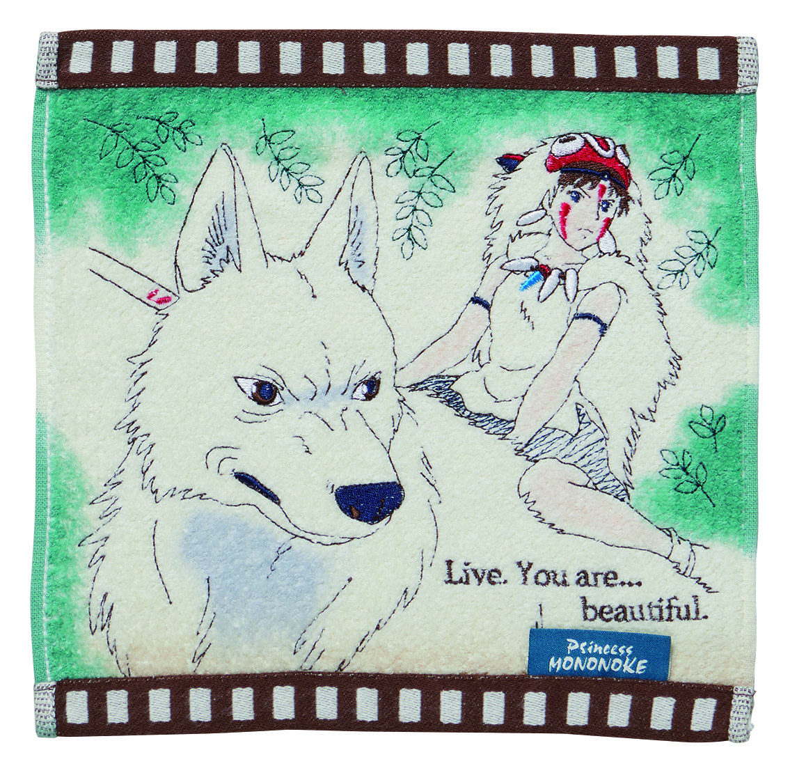 Marushin Towel Princess Mononoke Film mini Towel "Princess Mononoke" (Studio Ghibli)