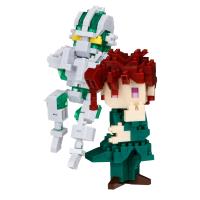 Nanoblock Character Collection Series Noriaki Kakyoin & Hierophant Green "JOJO’s Bizarre Adventure"