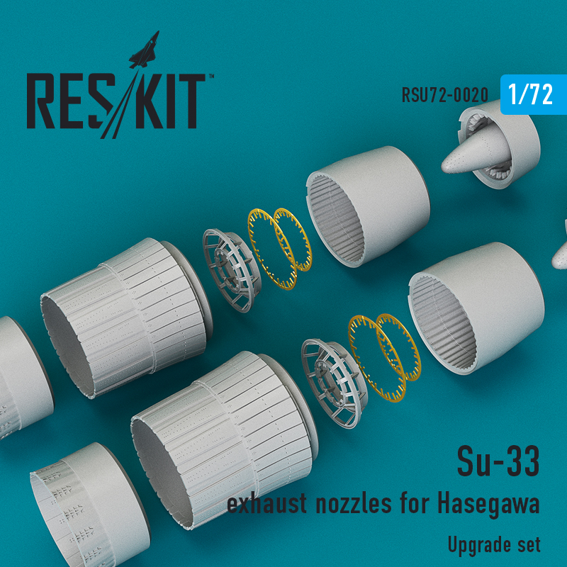 Res/Kit Su-33 exhaust nozzles for Hasegawa