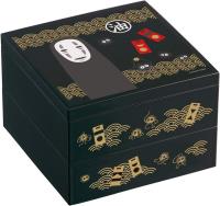 Skater No Face Traditional Japanese Lacquer Ware 2 Tier Bento Box "Spirited Away" (Studio Ghibli)